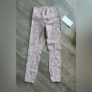 Lululemon Athletica Textured Pink Leggings